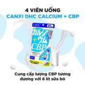 Viên Uống  Dhc Vitamin Canxi + CBP Giúp Xương Khỏe Mạnh, Tăng Cường Canxi 60 Ngày 240V-4