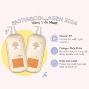 Bộ Gội Xả Biotin & Collagen Voudioty 2024 Siêu Mềm Mượt 1000ml-1