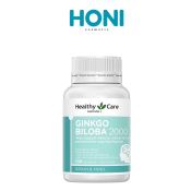 Bổ Não Healthy Care Ginkgo Biloba Úc 2000 Tăng Cường Cải Thiện Trí Nhớ 100 viên-0