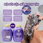 Bộ Gội Xả Ogx Biotin & Collagen Làm Dày Tóc 385Ml/chai-1