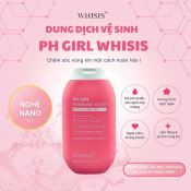 Dung Dịch Vệ Sinh Phụ Nữ  Whisis Ph Girl Feminine Wash Làm Sạch Dịu Nhẹ, Cân Bằng pH 200Ml-1