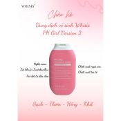 Dung Dịch Vệ Sinh Phụ Nữ  Whisis Ph Girl Feminine Wash Làm Sạch Dịu Nhẹ, Cân Bằng pH 200Ml-2
