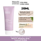 Kem Body Paula's Choice Weightless Body Treatment 2% BHA Tẩy Tế Bào Chết Thu Nhỏ Lỗ Chân Lông, Mẫn Đỏ 210ml-1