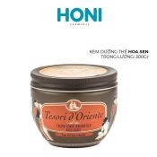 Kem Dưỡng body Tesori d'Oriente Dưỡng Ẩm & Lưu Hương Sang Trọng 300g Hương Hoa Sen-0