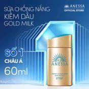 Kem Chống Nắng Anessa Perfect UV Sunscreen Skincare Milk SPF50+ PA++++ Dưỡng Da Kiềm Dầu 60Ml-1