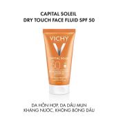 Kem Chống Nắng Vichy Capital Soleil Mattifying Dry Touch Face Fluid SPF 50 PA++++ UVA+UVB Thoáng Nhẹ Không Bóng Dầu 50Ml-1