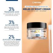 Kem Face Prettyskin Melas X Plus Dưỡng Trắng, Mờ Nám Đêm 50ML-2