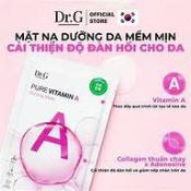 Mặt Nạ  Dr.G Pure Vitamin Mask Siêu Phục Hồi Dưỡng Trắng Da Hộp 5 miếng Vitamin A-1