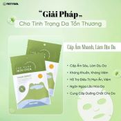 Mặt Nạ Prettyskin Rau Má Làm Dịu, Phục Hồi & Cấp Ẩm Cho Da Hộp 10 Miếng-2