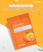 Mặt Nạ Prettyskin Vita C Dưỡng Sáng Da, Cấp Ẩm & Chống Oxy Hóa Hộp 10 Miếng-3
