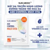 Mặt Nạ Sur. Medic Hỗ Trợ Cung Cấp Multi Vitamin SUR.MEDIC Age Control Multi Vita Mask Hộp 10 Miếng-1