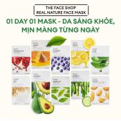 Mặt Nạ The Face Shop Real Nature Dưỡng Da 20G 5 Miếng Mix-1