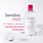 Nước Tẩy Trang Bioderma Giúp Làm Sạch Da Và Loại Bỏ Lớp Trang Điểm Sensibio H2O Da Nhạy Cảm 500Ml-1