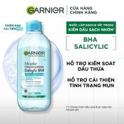 Nước Tẩy Trang Garnier 400Ml Dành Cho Da Dầu Và Mụn - Xanh-1