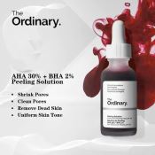 Serum The Ordinary Aha 30%+Bha 2% Peeling Solution Peel Da Giúp Giảm Vết Thâm, Da Sần Mụn, Lỗ Chân Lông 30Ml Peel-1