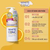 Sữa Tắm White Conc Body Shampoo Trắng Da, Dưỡng Ẩm 600ML-1