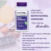 Viên Uống Mọc Tóc Natrol Biotin 10000Mcg Hỗ Trợ Tóc Chắc Khỏe, Giảm Gãy Rụng 100 Viên-3