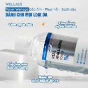 Toner Wellage Real Hyaluronic Toner Cấp Ẩm, Dưỡng Da Căng Mịn 200ml-2