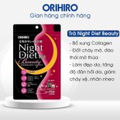 Trà Giảm Cân Ban Đêm Orihiro Night Diet Tea Hỗ Trợ Giảm Cân Ngủ Sâu Túi 16 Gói - Hồng-1