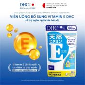 Viên Uống Dhc Vitamin E Chống Oxy Hóa, Làm Sáng Da 60 Ngày 60V-1