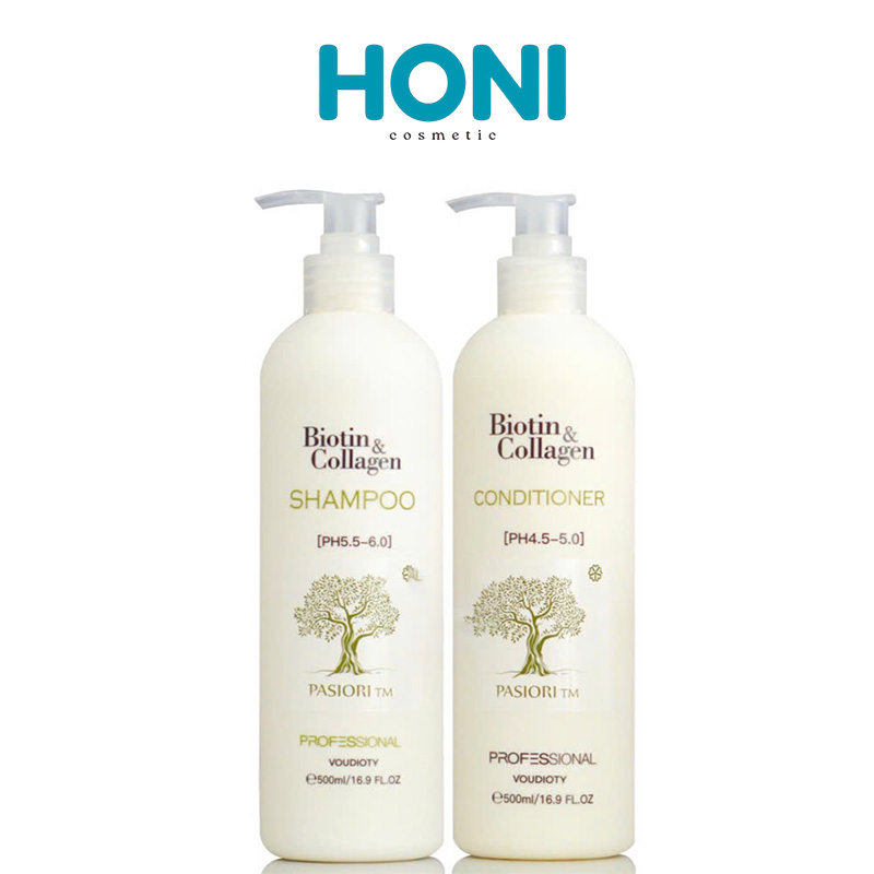 Bộ Gội Xả Biotin & Collagen Voudioty 2021 Phục Hồi 1000ml - CSHAIR118