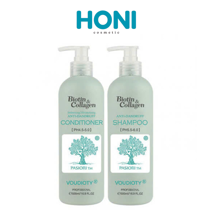 Bộ Gội Xả Biotin & Collagen Voudioty 2021 Trị Gàu 1000ml - CSHAIR120