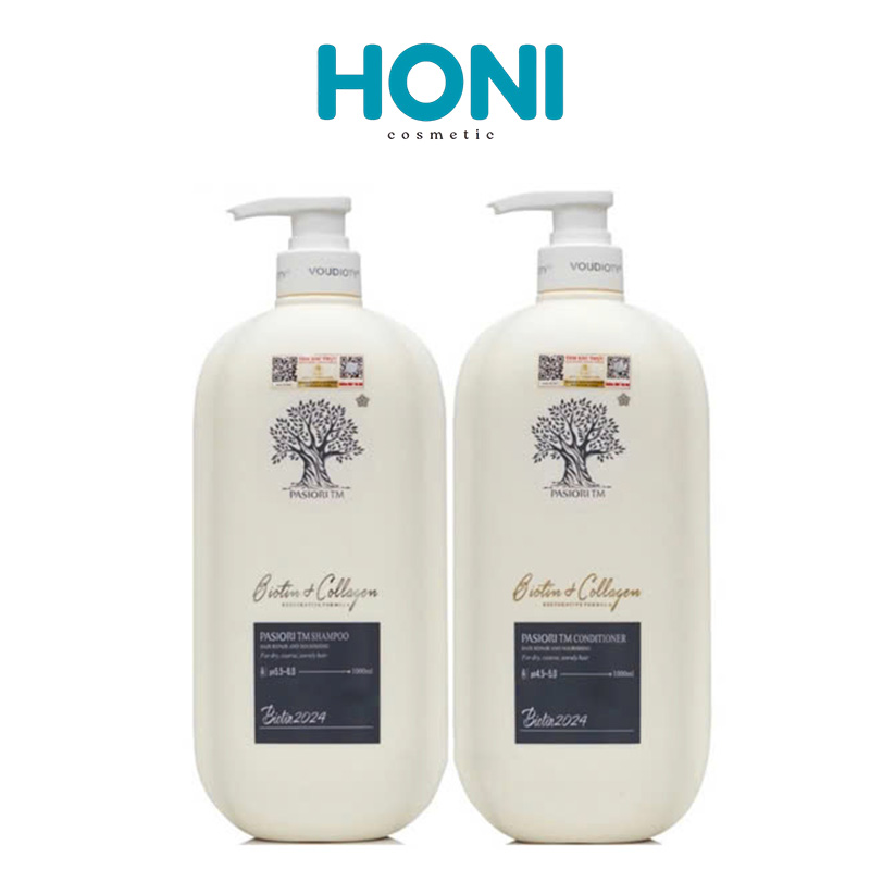 Bộ Gội Xả Biotin & Collagen Voudioty 2024 Phục Hồi 500ml - CSHAIR113