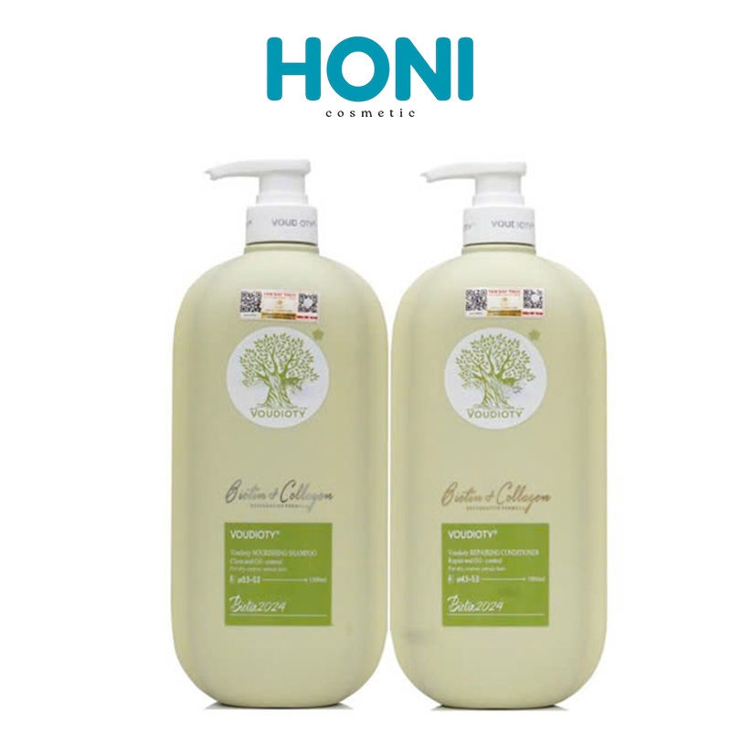 Bộ Gội Xả Biotin & Collagen Voudioty 2024 Kiềm Dầu 500ml - CSHAIR116