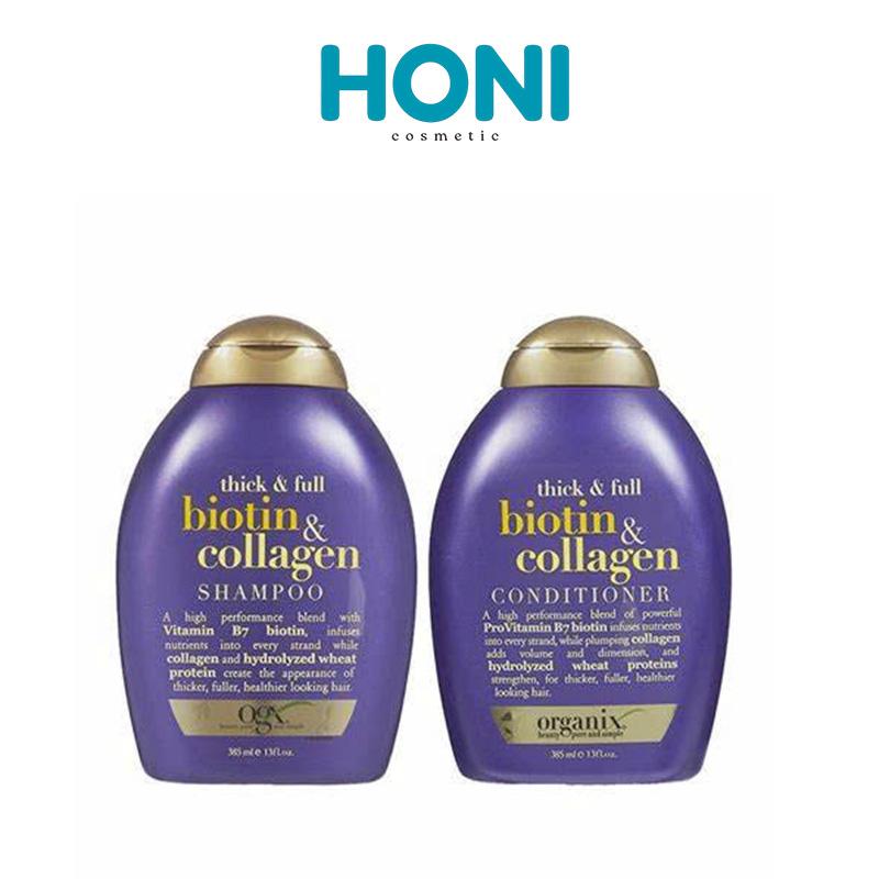 Bộ Gội Xả Ogx Biotin & Collagen Làm Dày Tóc 385Ml/chai - CSHAIR6
