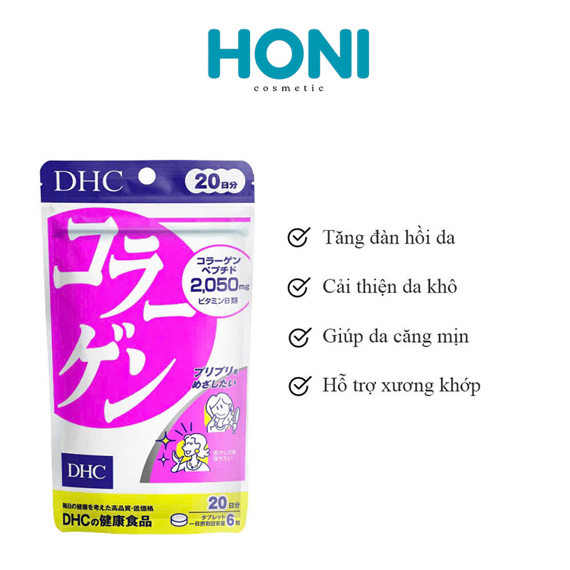 Viên Uống Dhc Collagen  Tăng Cường Độ Đàn Hồi, Giảm Nếp Nhăn, Làn Da Mịn Màng 360 Viên-0