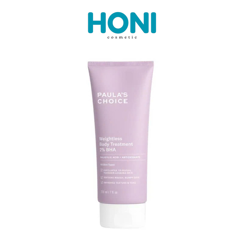 Kem Body Paula's Choice Weightless Body Treatment 2% BHA Tẩy Tế Bào Chết Thu Nhỏ Lỗ Chân Lông, Mẫn Đỏ 210ml - CSBODY117
