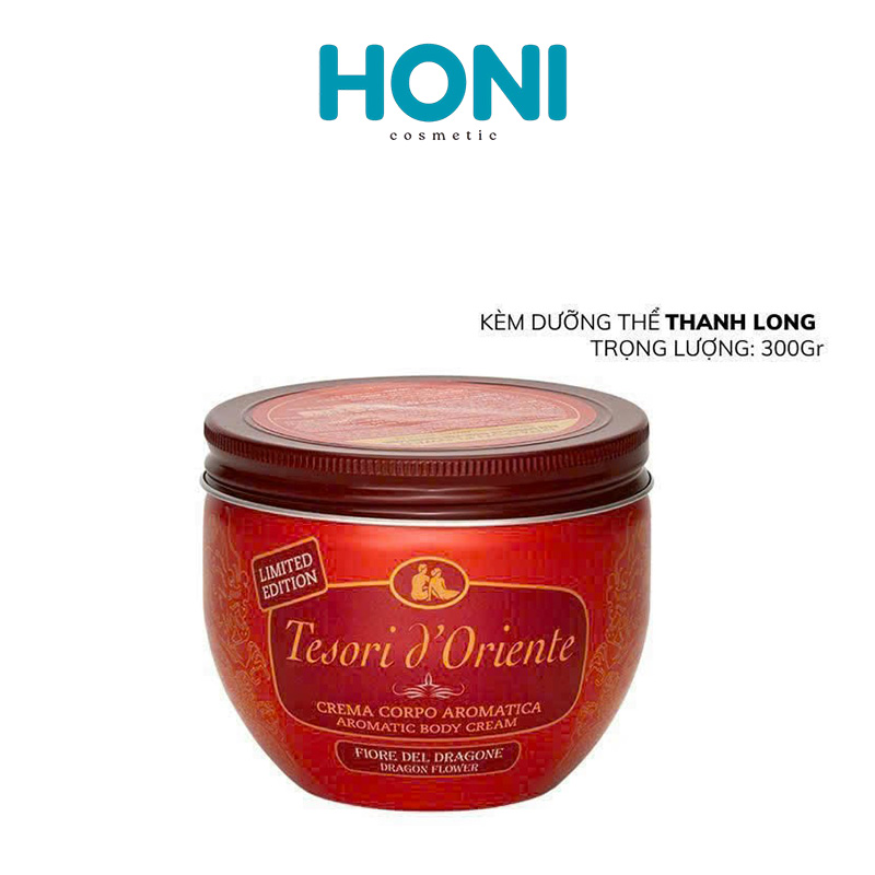 Kem Dưỡng body Tesori d'Oriente Dưỡng Ẩm & Lưu Hương Sang Trọng 300g Hương Thanh Long - CSBODY96