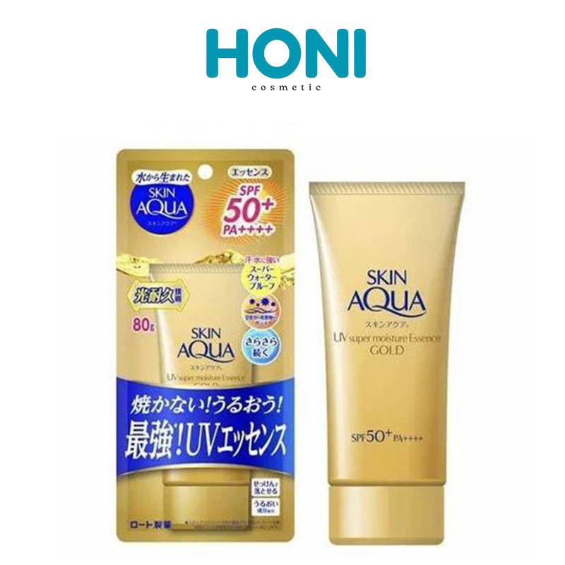 Kem Chống Nắng Skin Aqua Uv Super Moisture Essence Gold Spf 50+ Pa++++Uv 40Ml - CN4