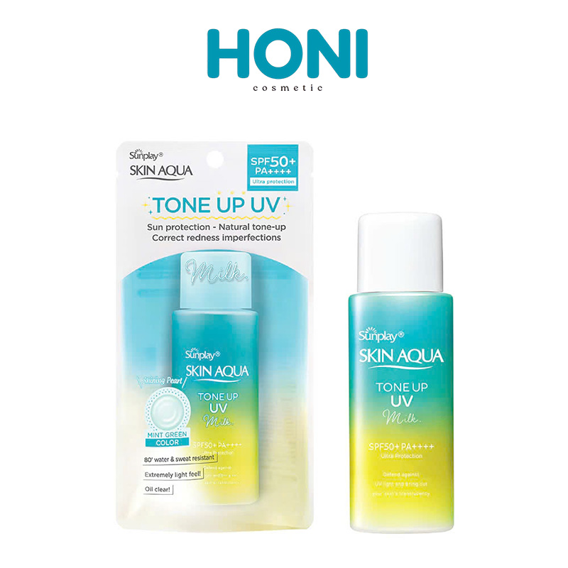 Kem Chống Nắng Skin Aqua Tone Up Uv Milk Mint Green Spf 50+ Pa++++ 50G - CN61