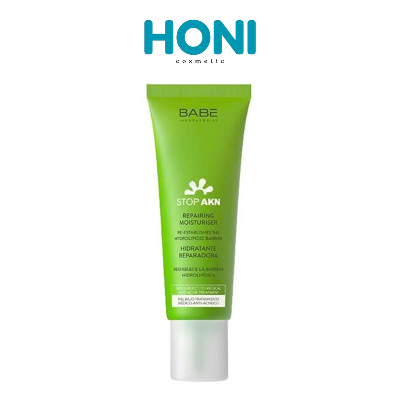 Kem Dưỡng Babe Stop Akn Repairing Moisturiser Phục Hồi Cho Da Dầu Mụn 50Ml Xanh - DDFACE48