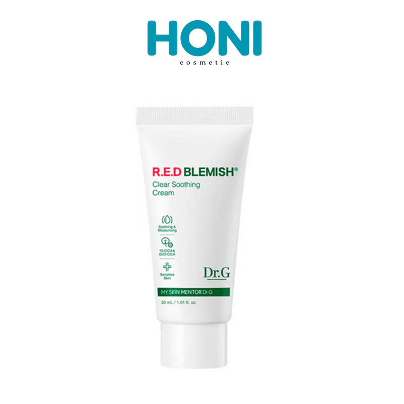 Kem Dưỡng Dr.G RED Blemish Cấp Ẩm Và Phục Hồi Sâu Cho Da Dầu Tuýp 30ml - DDFACE209