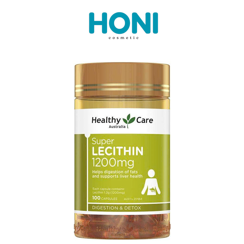 Viên Uống Mầm Đậu Nành Super Lecithin 1200Mg Healthy Care Hỗ Trợ Sức Khỏe và Làm Đẹp 100 Viên - HTLĐ32