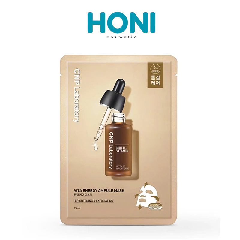 Mặt Nạ Keo Ong Cnp Laboratory Ampoule Mask Hộp 10 Miếng Dưỡng Trắng, Sáng Da - MNFACE192
