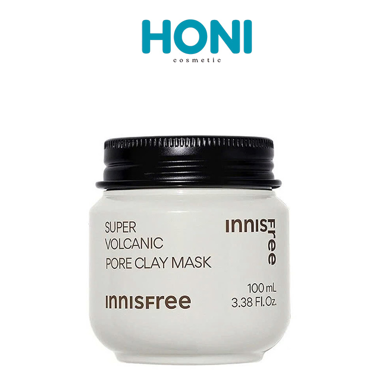 Mặt Nạ Đất Sét Innisfree Super Volcanic Pore Clay Chăm Sóc Lỗ Chân Lông Từ Đá Tro Núi Lửa 100ml - MNFACE200