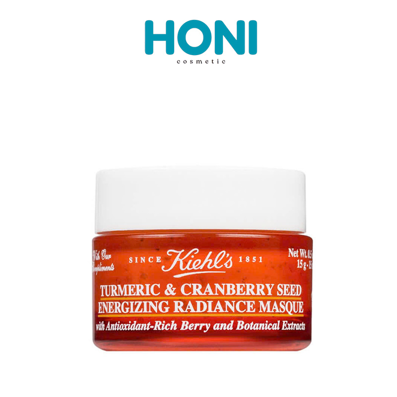 Mặt Nạ Kiehls nghệ Turmeric & Cranberry Seed Energizing Radiance Masque Sáng Da, Giảm Thâm, Detox Da Hiệu Quả 14ML - MNFACE63