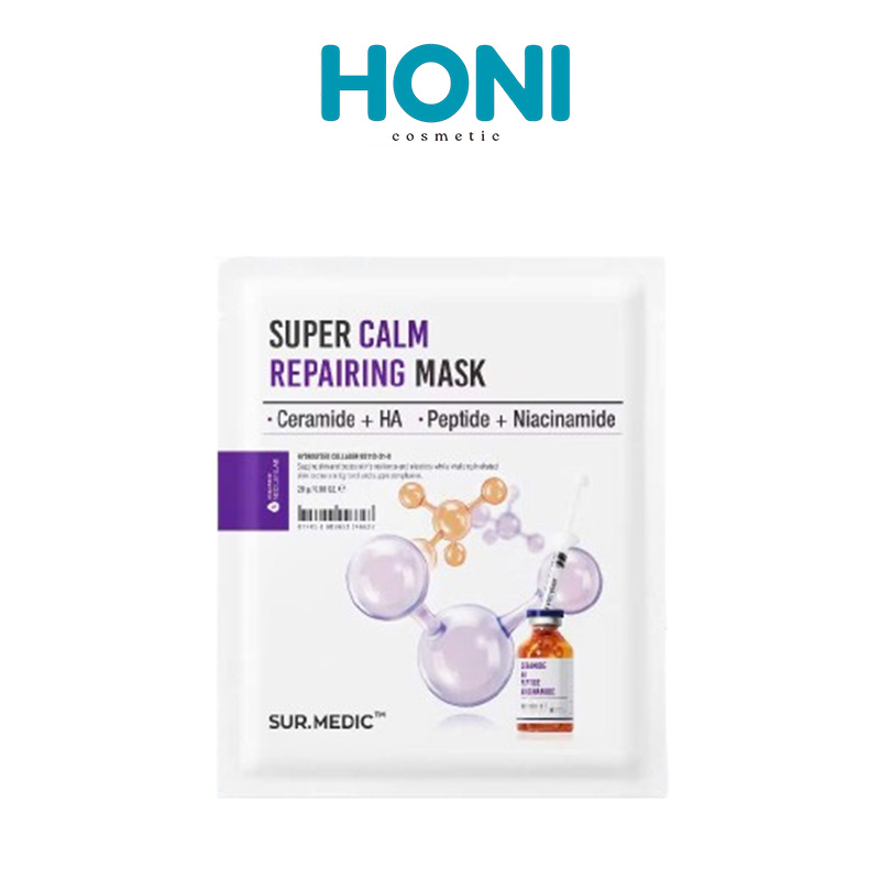 Mặt Nạ Sur. Medic Phục Hồi, Làm Dịu Da SUR.MEDIC Super Calm Repairing Mask Lẻ 5 Miếng - MNFACE162