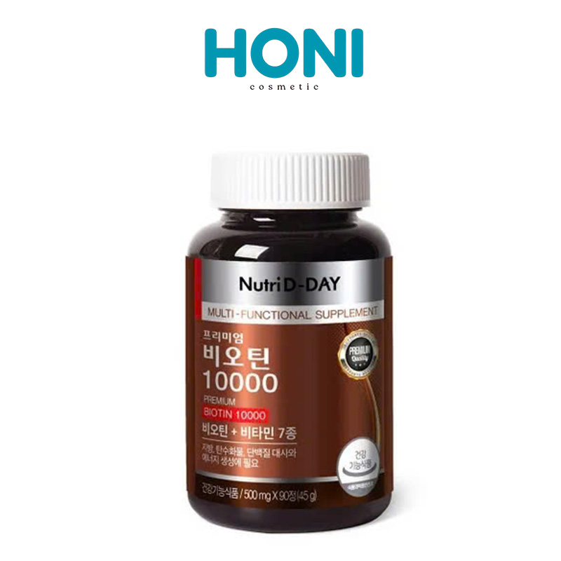 Viên uống Biotin 10,000MG Nutri D-Day Premium giúp kích thích mọc tóc - CSHAIR126