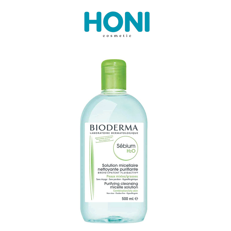 Nước Tẩy Trang Bioderma Giúp Làm Sạch Da Và Loại Bỏ Lớp Trang Điểm Sébium H2O Da Dầu & Hỗn Hợp 500Ml - LSDM86