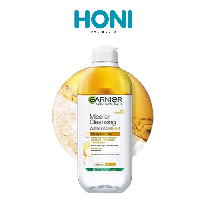 Nước Tẩy Trang Garnier 400Ml Làm Sạch Sâu Lớp Trang Điểm - Vàng Dầu - LSDM71