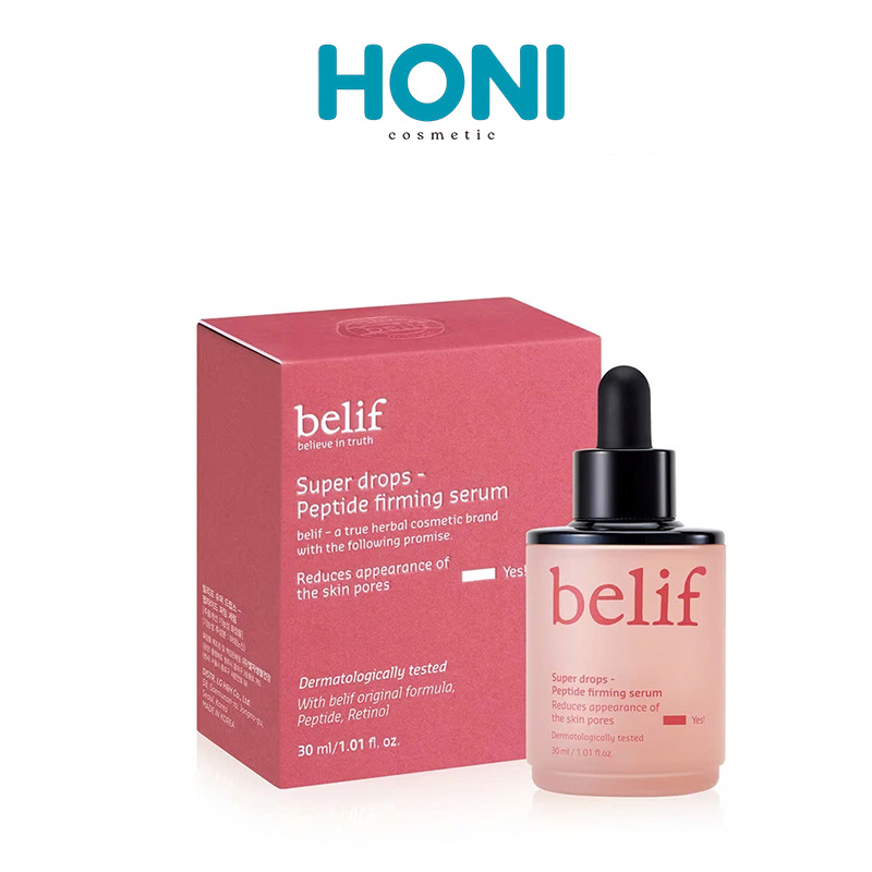 Tinh Chất Belif Super Drops Peptide Firming Căng Bóng, Săn Chắc & Chống Lão Hóa 30Ml Hồng - DDFACE337