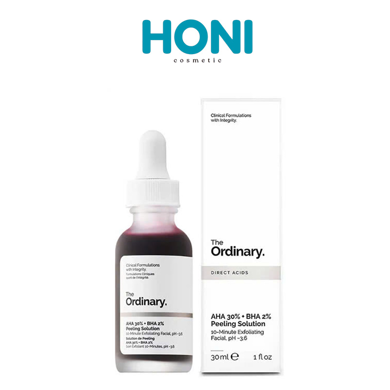 Serum The Ordinary Aha 30%+Bha 2% Peeling Solution Peel Da Giúp Giảm Vết Thâm, Da Sần Mụn, Lỗ Chân Lông 30Ml Peel - DDFACE98