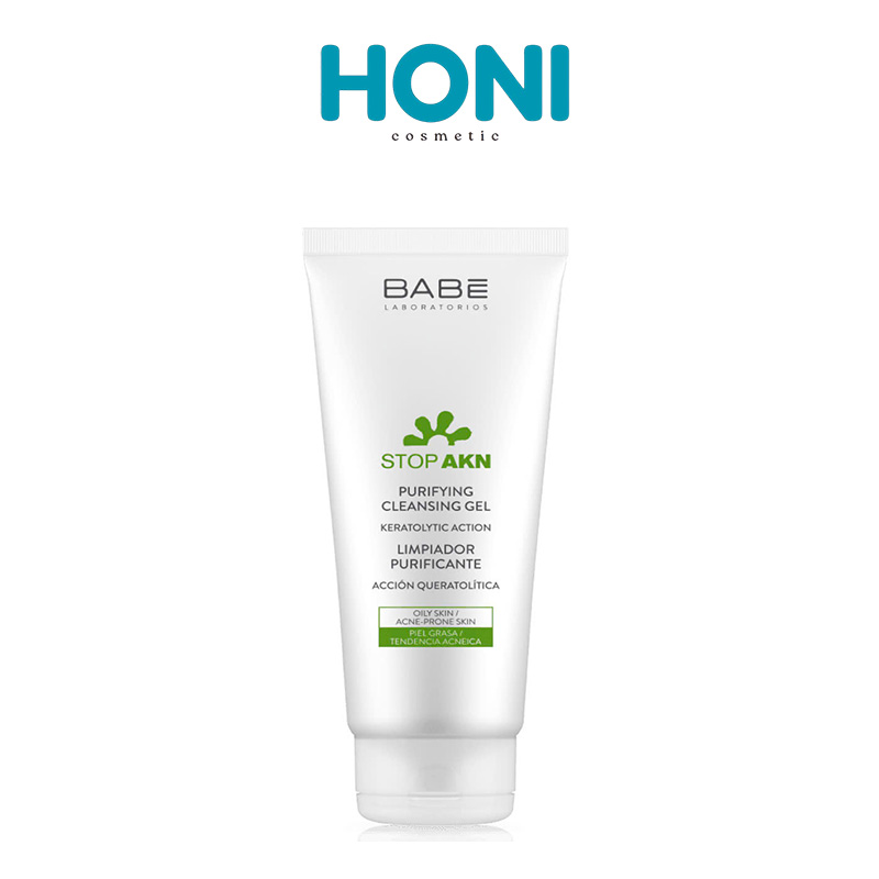 Sữa Rửa Mặt Babe Stop Akn Purifying Cleansing Gel Cho Da Dầu Mụn 200Ml - LSDM40
