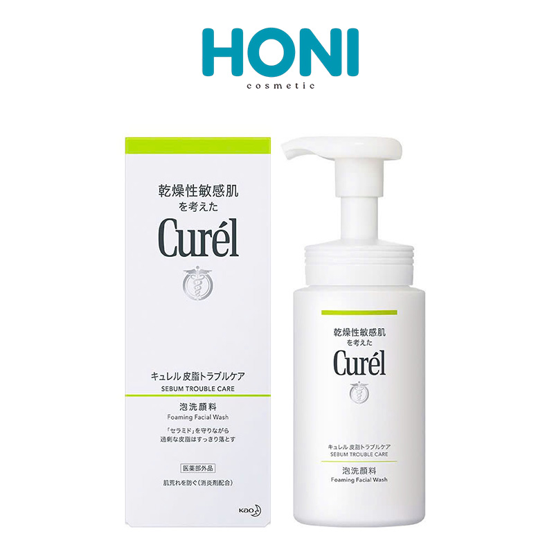 Sữa Rửa Mặt Curél Sebum Trouble Care Sebum Care Foaming Wash Cho Da Dầu 150ml - LSDM66