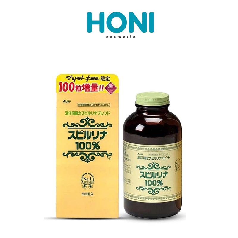Tảo Xoắn Spirulina Japan Algae Tăng Cường Sức Khỏe, Làm Đẹp Da 2300 Viên - HTLĐ27