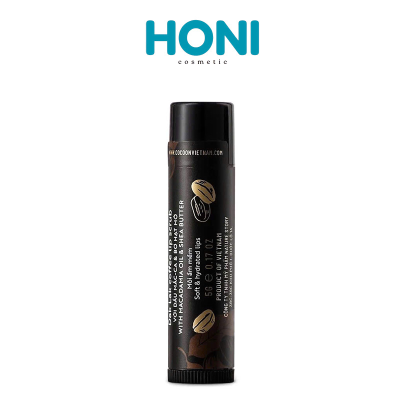 Tẩy Tế Bào Chết Môi Cocoon Cà Phê Đắk Lắk Môi Mềm Mịn, Hồng Hào Tự Nhiên 5g-0